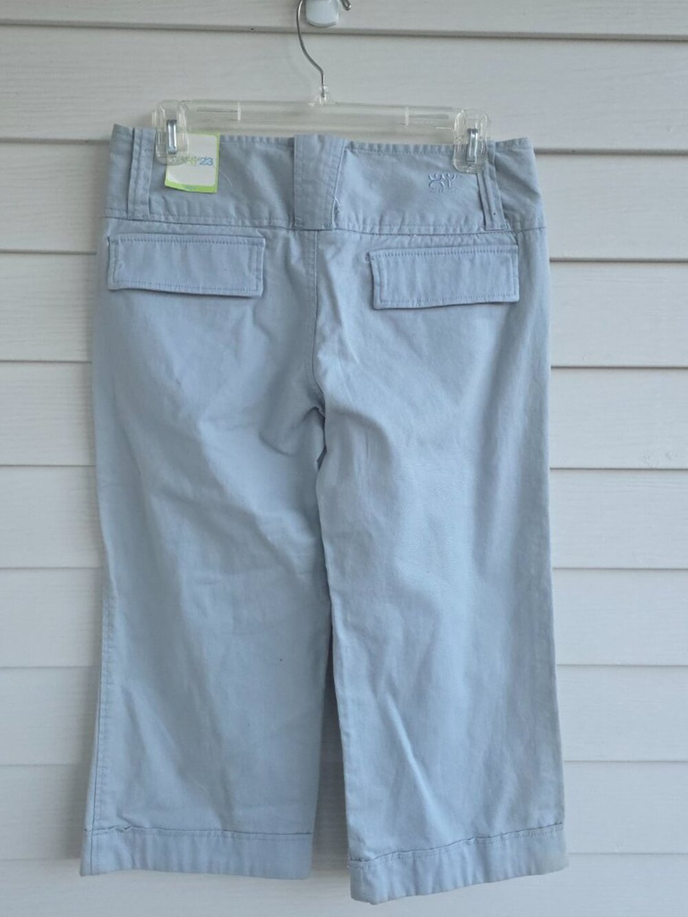 Y2K NWT What You're Made of Low Rise Blue grey Capri pants - Picture 2 of 8